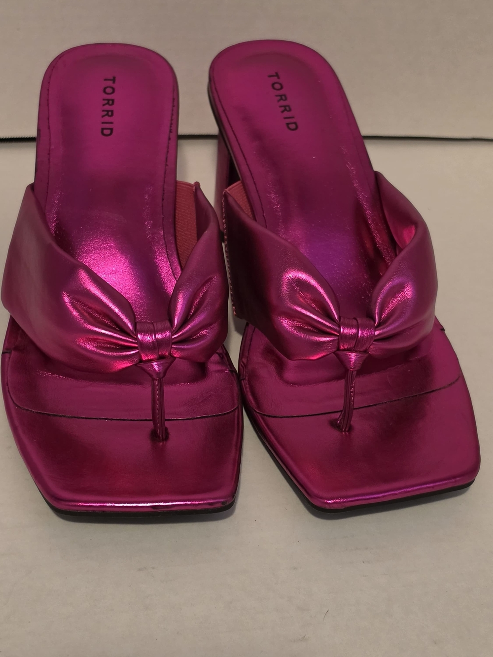 NEW Comfy Torrid Women's HOT Pink Slip-On Sandals